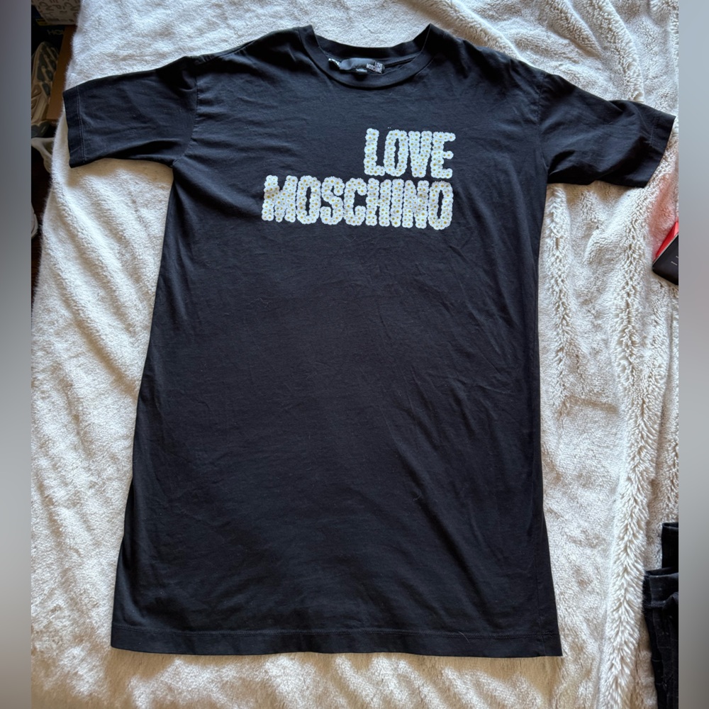 Moschino Black T-Shirt Dress